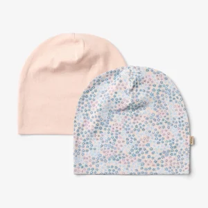 2 Hat Soft Aidan - powder blue flowers